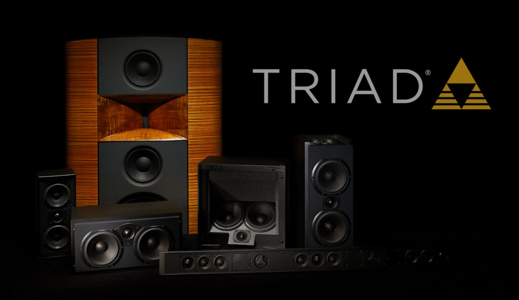 Triad speaker featuring Dolby Atmos