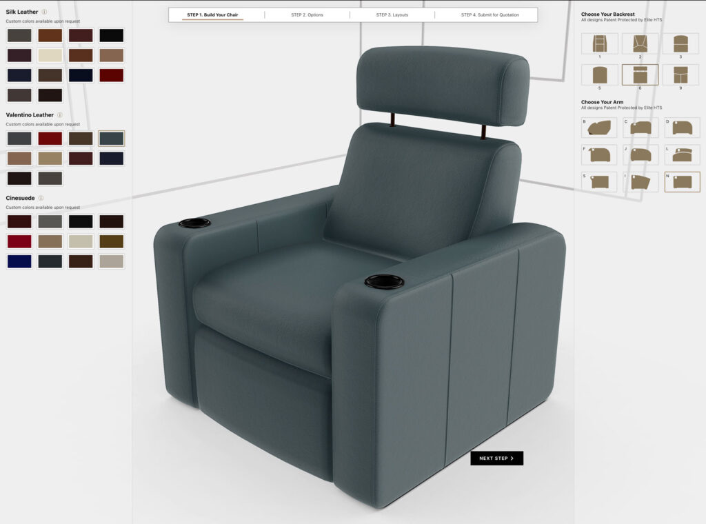 Build Your Custom Elite Theater Chair